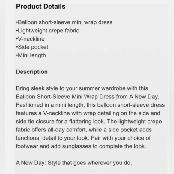 Women's Balloon Short Sleeve Mini Wrap Dress - Picture 10 of 11